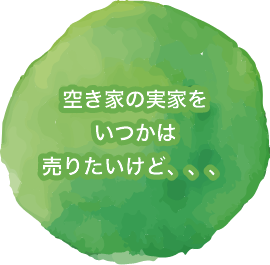 空き家のご実家をいつかは売りたいけど、、、